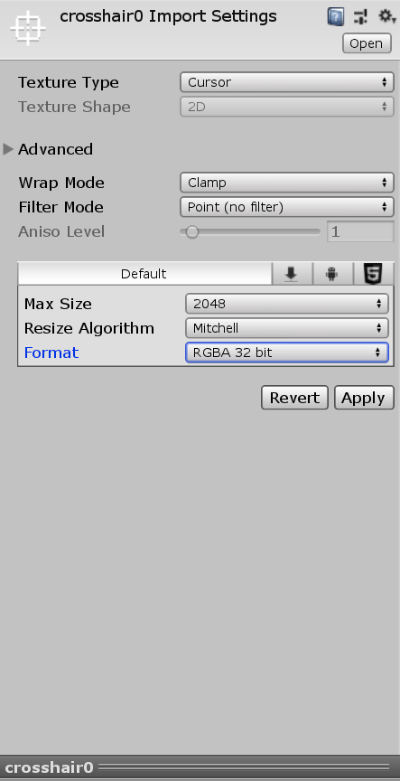 unity add custom mouse pointer